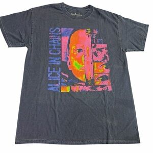 Alice In Chains Jar of Flies Licensed Tee MEDIUM Blue NWOT